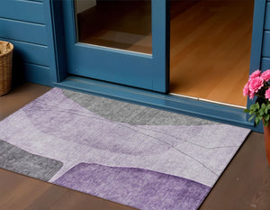 Homeroots 3' Brown Taupe And Beige Abstract Washable Indoor Outdoor Area Rug For Stylish Home Décor 3' X 5' Polyester 582026