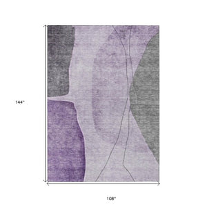 Homeroots 3' Brown Taupe And Beige Abstract Washable Indoor Outdoor Area Rug For Stylish Home Décor 9' X 12' Polyester 582030