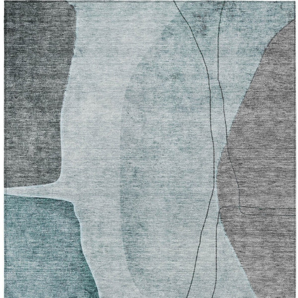 Homeroots 3' Brown Taupe And Beige Abstract Washable Indoor Outdoor Area Rug For Stylish Home Décor 8' X 10' Polyester 582035