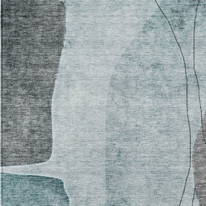 Homeroots 3' Brown Taupe And Beige Abstract Washable Indoor Outdoor Area Rug For Stylish Home Décor 8' X 10' Polyester 582035