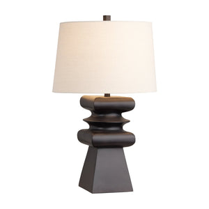 Crestview Collection 31"H Zane Contemporary Resin Table Lamp With Sculptural Design & 3-way Socket For Versatile Lighting   Cvavp2047b