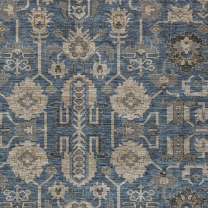 Homeroots 3' Stylish Artichoke Green Oriental Washable Area Rug For Indoor & Outdoor Use, Durable Design 3' X 5' Polyester 582098