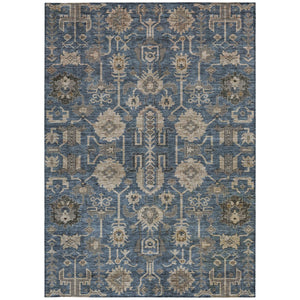 Homeroots 3' Stylish Artichoke Green Oriental Washable Area Rug For Indoor & Outdoor Use, Durable Design 8' X 10' Polyester 582101