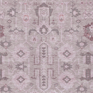 Homeroots 3' Stylish Artichoke Green Oriental Washable Area Rug For Indoor & Outdoor Use, Durable Design 3' X 5' Polyester 582110