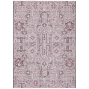 HomeRoots 9' Elegant Pink Mauve Blush Oriental Area Rug - Durable, Washable Design for Indoor & Outdoor Use 9' X 12' 582114