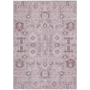 Homeroots 3' Stylish Artichoke Green Oriental Washable Area Rug For Indoor & Outdoor Use, Durable Design 10' X 14' Polyester 582115