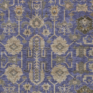 Homeroots 3' Stylish Artichoke Green Oriental Washable Area Rug For Indoor & Outdoor Use, Durable Design 3' X 5' Polyester 582122