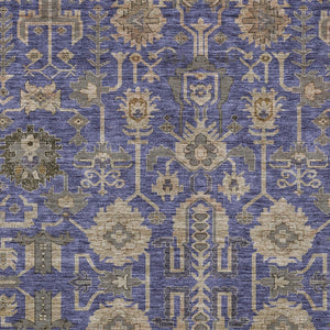 Homeroots 3' Stylish Artichoke Green Oriental Washable Area Rug For Indoor & Outdoor Use, Durable Design 10' X 14' Polyester 582127