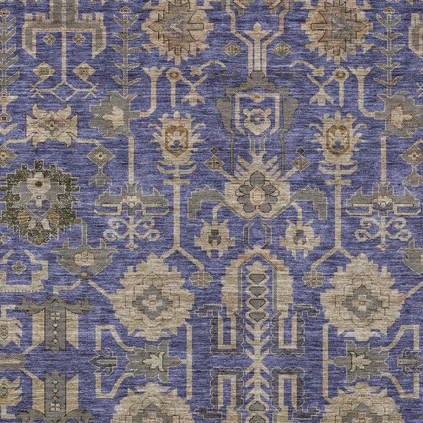 Homeroots 3' Stylish Artichoke Green Oriental Washable Area Rug For Indoor & Outdoor Use, Durable Design 10' X 14' Polyester 582127