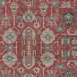 Homeroots 3' Stylish Artichoke Green Oriental Washable Area Rug For Indoor & Outdoor Use, Durable Design 3' X 5' Polyester 582128