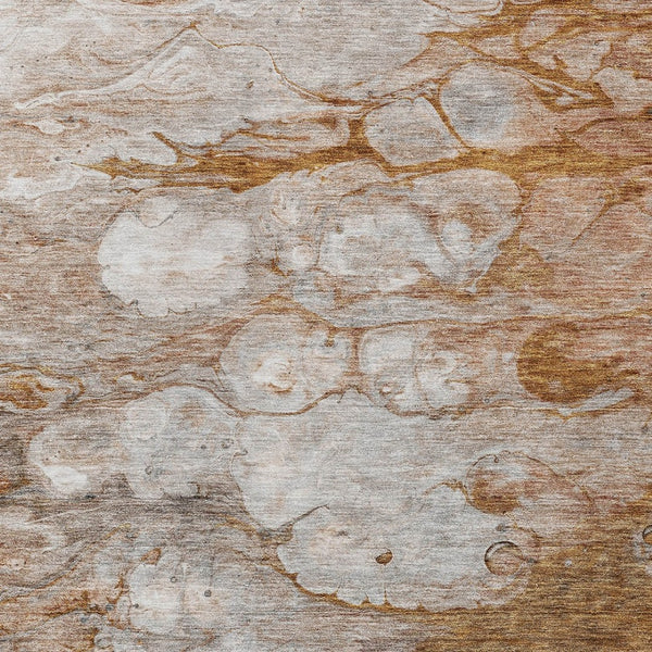 Homeroots 3' Abstract Washable Indoor Outdoor Area Rug In Artichoke Green, Purple & Lilac - Durable & Stylish 3' X 5' Polyester 582182