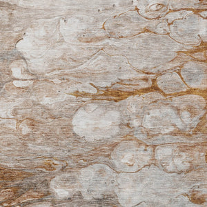 Homeroots 3' Abstract Washable Indoor Outdoor Area Rug In Artichoke Green, Purple & Lilac - Durable & Stylish 10' X 14' Polyester 582187