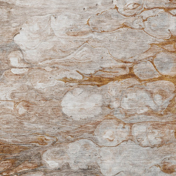 Homeroots 3' Abstract Washable Indoor Outdoor Area Rug In Artichoke Green, Purple & Lilac - Durable & Stylish 10' X 14' Polyester 582187