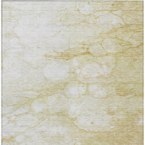 Homeroots 3' Artichoke Green Abstract Area Rug - Washable Indoor/Outdoor, Stain-resistant, Stylish Design 8' X 10' Polyester 582203