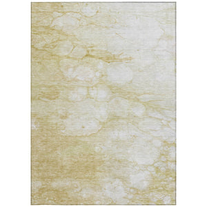 Homeroots 3' Artichoke Green Abstract Area Rug - Washable Indoor/Outdoor, Stain-resistant, Stylish Design 10' X 14' Polyester 582205