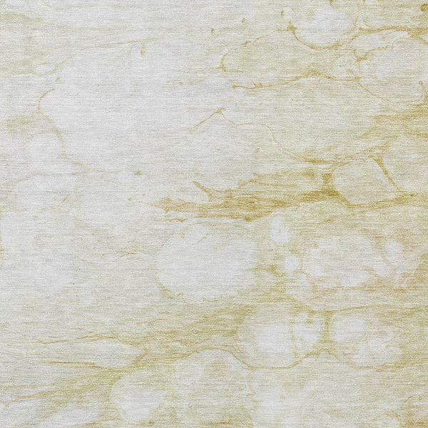 Homeroots 3' Artichoke Green Abstract Area Rug - Washable Indoor/Outdoor, Stain-resistant, Stylish Design 10' X 14' Polyester 582205