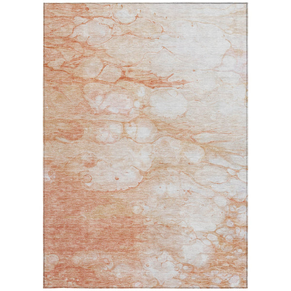 Homeroots 3' Artichoke Green Abstract Area Rug - Washable Indoor/Outdoor, Stain-resistant, Stylish Design 3' X 5' Polyester 582206