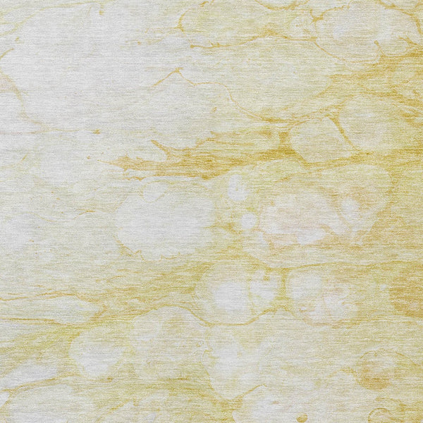 Homeroots 3' Artichoke Green Abstract Area Rug - Washable Indoor/Outdoor, Stain-resistant, Stylish Design 3' X 5' Polyester 582212