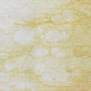 Homeroots 3' Artichoke Green Abstract Area Rug - Washable Indoor/Outdoor, Stain-resistant, Stylish Design 9' X 12' Polyester 582216