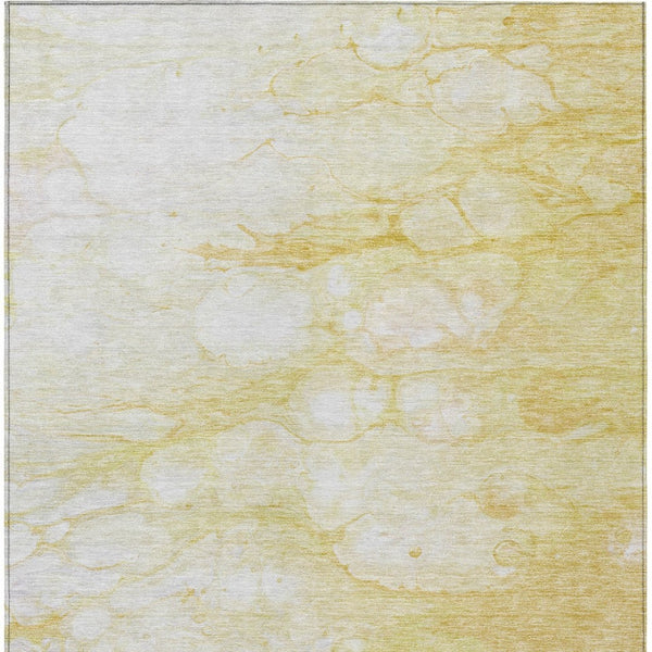 Homeroots 3' Artichoke Green Abstract Area Rug - Washable Indoor/Outdoor, Stain-resistant, Stylish Design 10' X 14' Polyester 582217