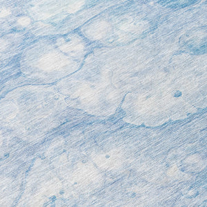 Homeroots 3' Artichoke Green Abstract Area Rug - Washable Indoor/Outdoor, Stain-resistant, Stylish Design 8' Round Polyester 582220