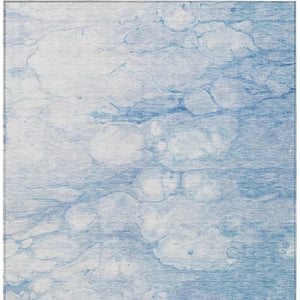 Homeroots 3' Artichoke Green Abstract Area Rug - Washable Indoor/Outdoor, Stain-resistant, Stylish Design 8' X 10' Polyester 582221