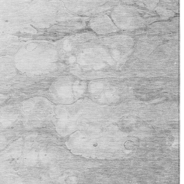 Homeroots 3' Artichoke Green Abstract Area Rug - Washable Indoor/Outdoor, Stain-resistant, Stylish Design 5' X 8' Polyester 582225