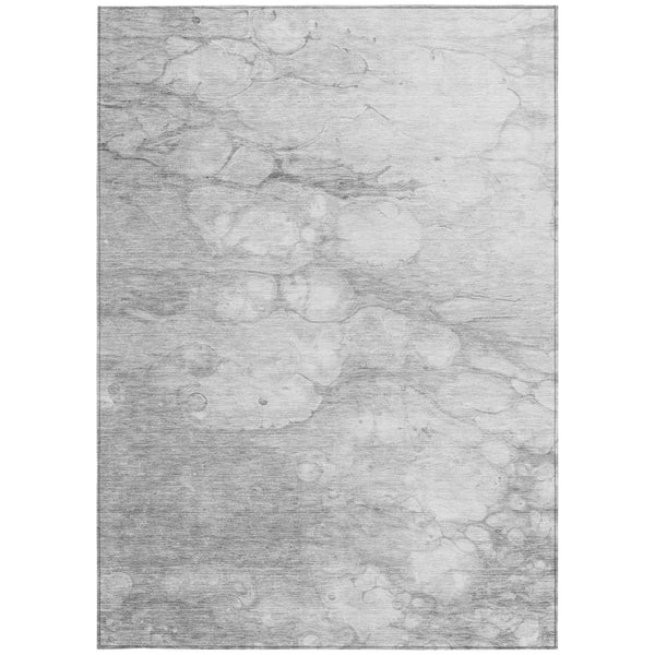 Homeroots 3' Artichoke Green Abstract Area Rug - Washable Indoor/Outdoor, Stain-resistant, Stylish Design 9' X 12' Polyester 582228