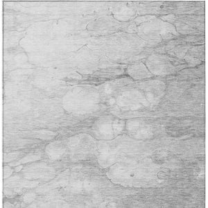 Homeroots 3' Artichoke Green Abstract Area Rug - Washable Indoor/Outdoor, Stain-resistant, Stylish Design 10' X 14' Polyester 582229