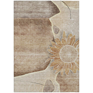 HomeRoots 9' Timeless Floral Area Rug for Indoor and Outdoor Spaces - Durable, Washable, and Stylish Design 9' X 12' 582240
