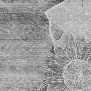 Homeroots 3' Artichoke Green Floral Washable Area Rug For Indoor And Outdoor Spaces - Stylish & Durable 5' X 8' Polyester 582249