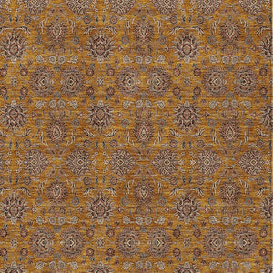 Homeroots 3' Chocolate And Gray Floral Washable Area Rug For Indoor And Outdoor Spaces, Durable Design 5' X 8' Polyester 582267