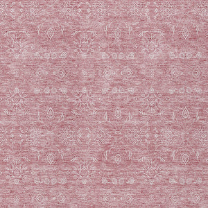 Homeroots 3' Floral Washable Area Rug In Artichoke Green Mint Green & Ivory For Indoor/Outdoor Spaces 8' X 10' Polyester 582335