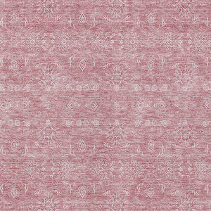 Homeroots 3' Floral Washable Area Rug In Artichoke Green Mint Green & Ivory For Indoor/Outdoor Spaces 9' X 12' Polyester 582336