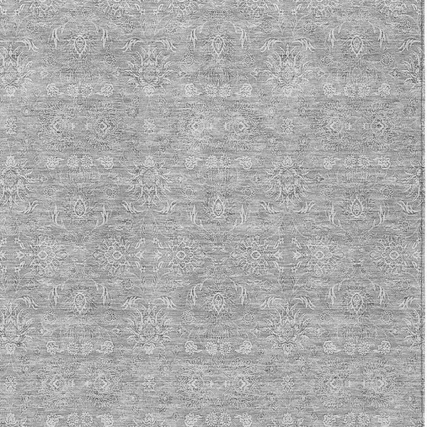Homeroots 3' Floral Washable Area Rug In Artichoke Green Mint Green & Ivory For Indoor/Outdoor Spaces 10' X 14' Polyester 582349