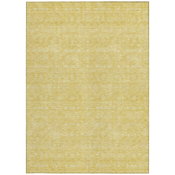 Homeroots 3' Floral Washable Area Rug In Artichoke Green Mint Green & Ivory For Indoor/Outdoor Spaces 3' X 5' Polyester 582350