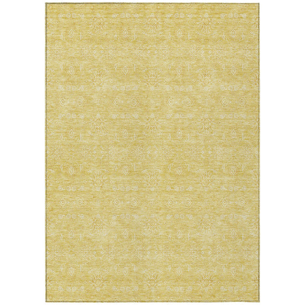 Homeroots 3' Floral Washable Area Rug In Artichoke Green Mint Green & Ivory For Indoor/Outdoor Spaces 9' X 12' Polyester 582354