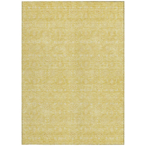 Homeroots 3' Floral Washable Area Rug In Artichoke Green Mint Green & Ivory For Indoor/Outdoor Spaces 10' X 14' Polyester 582355
