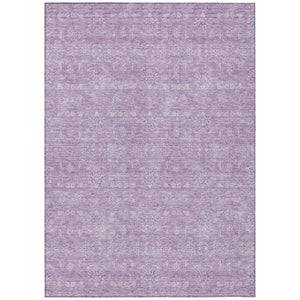 HomeRoots 5' Elegant Lavender Floral Area Rug for Indoor & Outdoor Use – Durable, Washable, Easy-Care Design 5' X 8' 582357