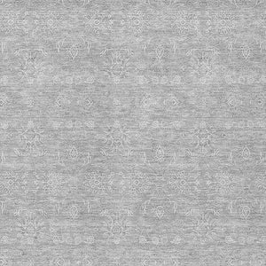 Homeroots 3' Floral Washable Area Rug In Artichoke Green Mint Green & Ivory For Indoor/Outdoor Spaces 3' X 5' Polyester 582374