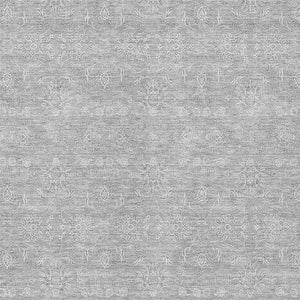 Homeroots 3' Floral Washable Area Rug In Artichoke Green Mint Green & Ivory For Indoor/Outdoor Spaces 9' X 12' Polyester 582378