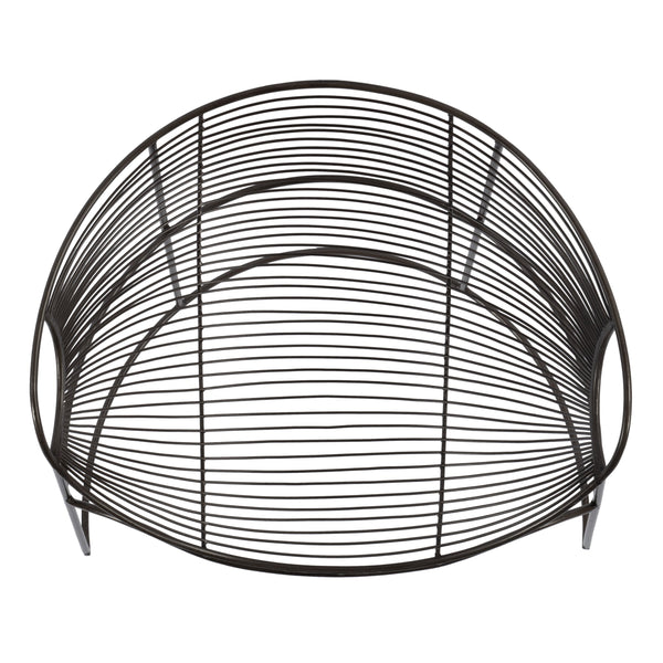 Butler Specialty Artemis Stylish Oval Iron Accent Chair For Relaxation, Durable Design, Perfect For Any Space Black Iron 5824025-butler