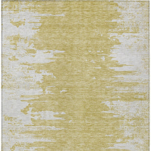 Homeroots 3' Stylish Green And Mint Abstract Washable Area Rug For Indoor And Outdoor Spaces, Durable Design 3' X 5' Polyester 582422