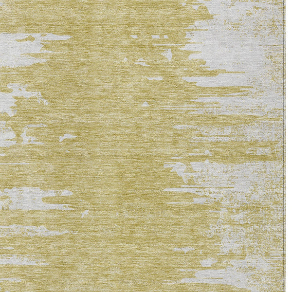 Homeroots 3' Stylish Green And Mint Abstract Washable Area Rug For Indoor And Outdoor Spaces, Durable Design 3' X 5' Polyester 582422