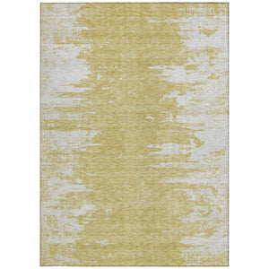 Homeroots 3' Stylish Green And Mint Abstract Washable Area Rug For Indoor And Outdoor Spaces, Durable Design 5' X 8' Polyester 582423