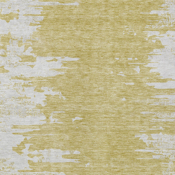 Homeroots 3' Stylish Green And Mint Abstract Washable Area Rug For Indoor And Outdoor Spaces, Durable Design 5' X 8' Polyester 582423