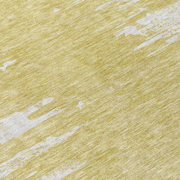 Homeroots 3' Stylish Green And Mint Abstract Washable Area Rug For Indoor And Outdoor Spaces, Durable Design 8' Round Polyester 582424