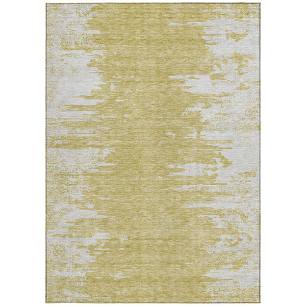 Homeroots 3' Stylish Green And Mint Abstract Washable Area Rug For Indoor And Outdoor Spaces, Durable Design 8' X 10' Polyester 582425