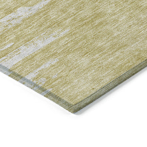 Homeroots 3' Stylish Green And Mint Abstract Washable Area Rug For Indoor And Outdoor Spaces, Durable Design 9' X 12' Polyester 582426