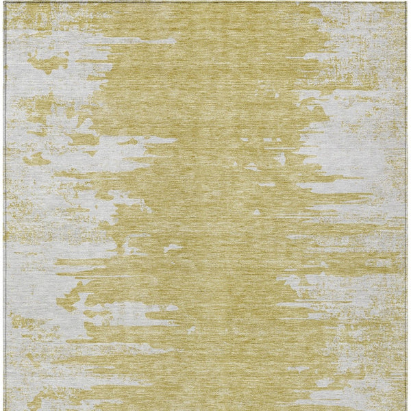 Homeroots 3' Stylish Green And Mint Abstract Washable Area Rug For Indoor And Outdoor Spaces, Durable Design 10' X 14' Polyester 582427